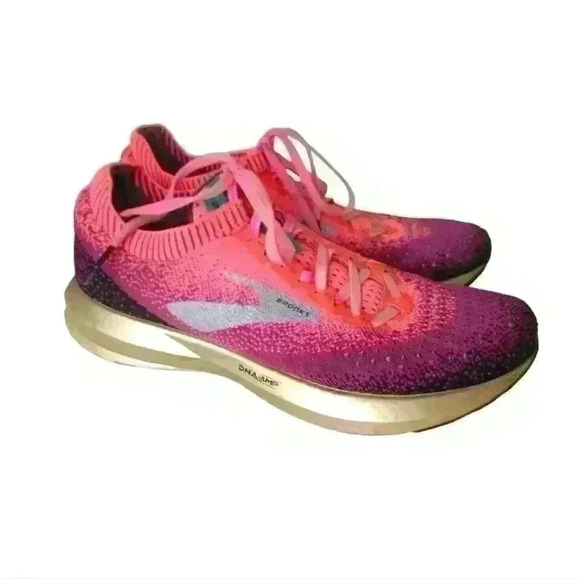Brooks Women's Levitate 2 Purple/Pink Athletic Running Shoes - Picture 1 of 13